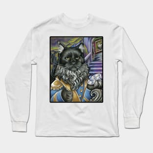 Cat Prince Charming - Black Outlined Version Long Sleeve T-Shirt